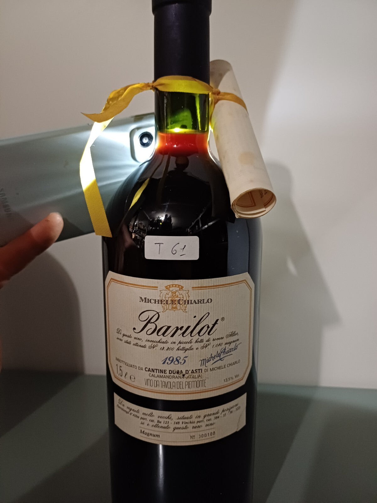 Barilot Michele Chiarlo 1985 Magnum Cantine Duca D'Asti bott. 1.5 litri 13.5%