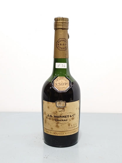 Cognac J.G Monnet V.S.O.P 25 years Fine Champagne bott. 73 cl anni 50