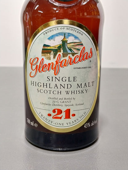 Whisky Glenfarclas 21 Years Old Single Highland Malt anni 90 bott.0.75 cl