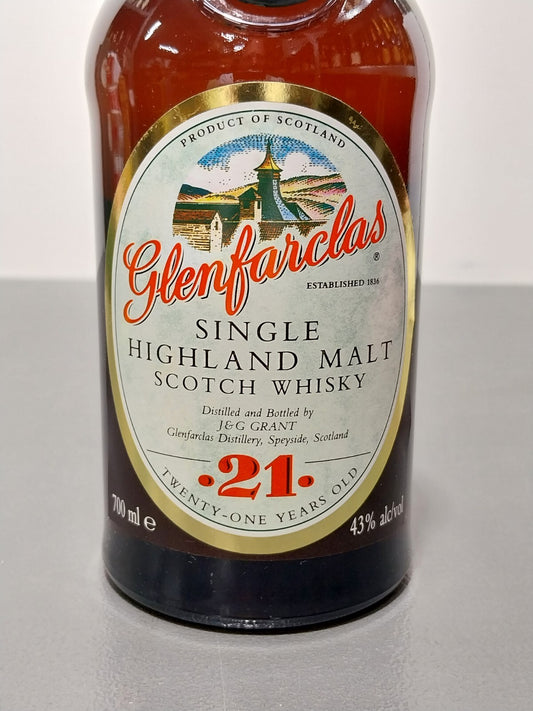 Whisky Glenfarclas 21 Years Old Single Highland Malt anni 90 bott.0.75 cl