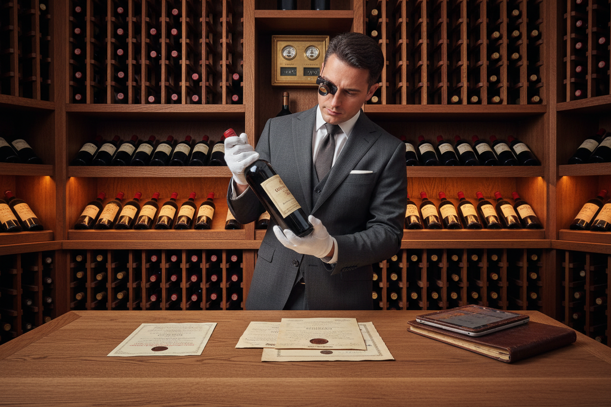 Ogni bottiglia è accuratamente verificata, certificata e conservata in condizioni climatiche controllate per preservarne integrità, valore e storia. Collaboriamo con sommelier ed esperti del settore per garantire provenienza certa e documentazione completa, perché il vero lusso è la sicurezza di ciò che si possiede.