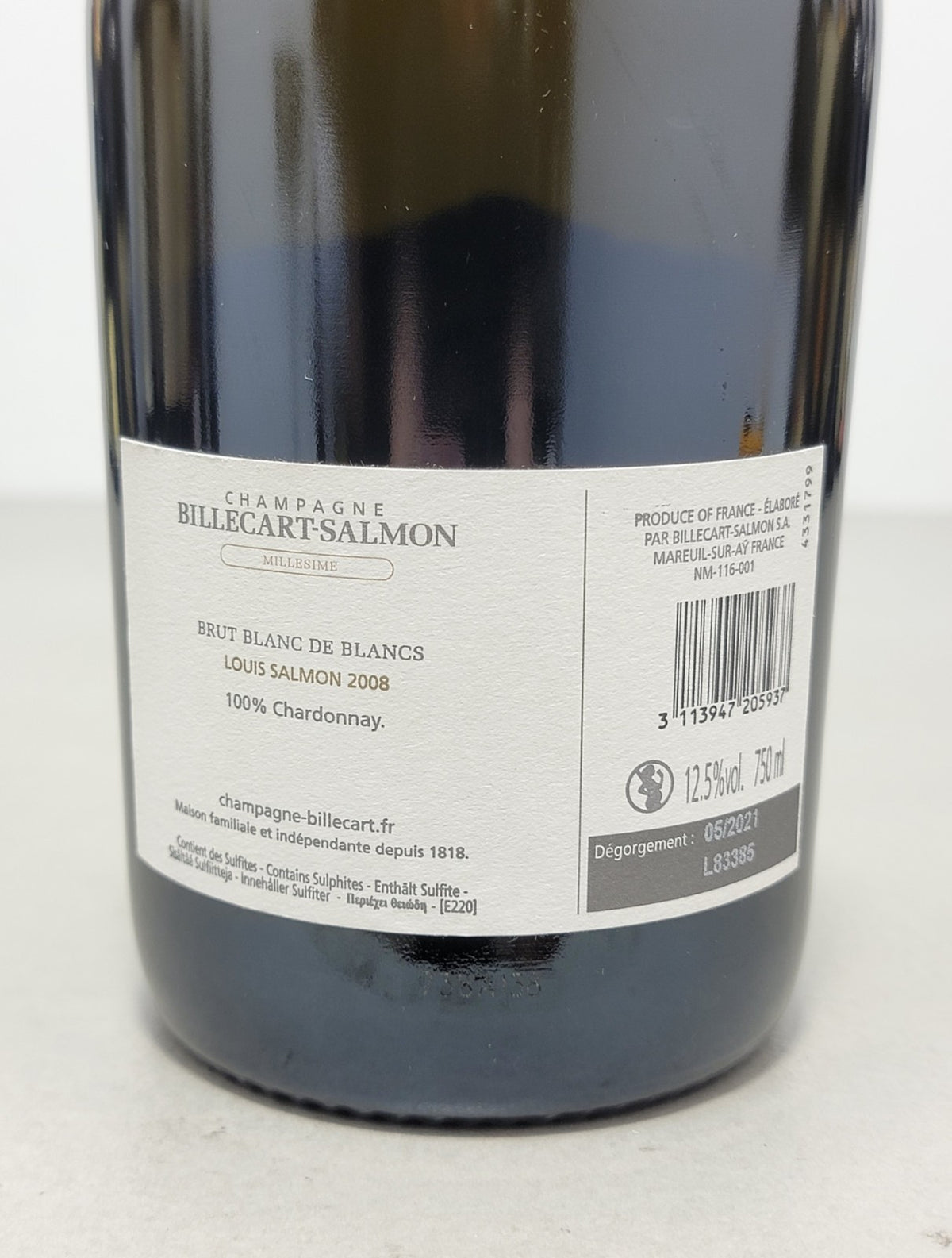 Champagne Billecart-Salmon Louis Salmon 2008 Brut Blanc de Blancs - 75 cl