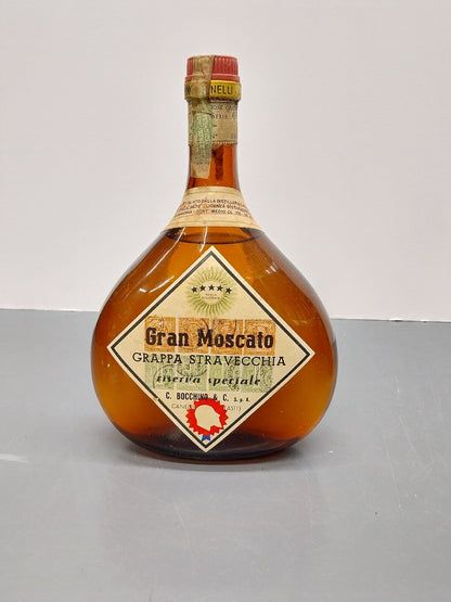 Grappa Bocchino Stravecchia Gran Moscato Riserva Speciale 1950s - 100 cl
