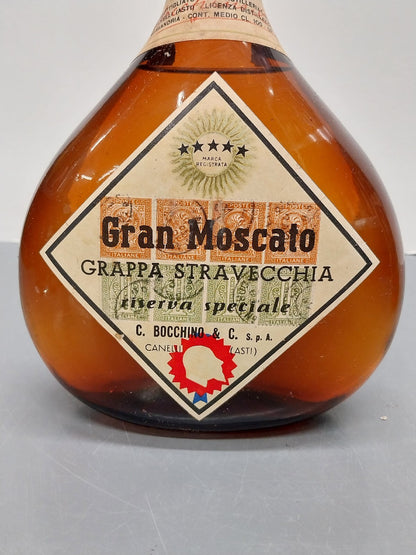 Grappa Bocchino Stravecchia Gran Moscato Riserva Speciale 1950s - 100 cl