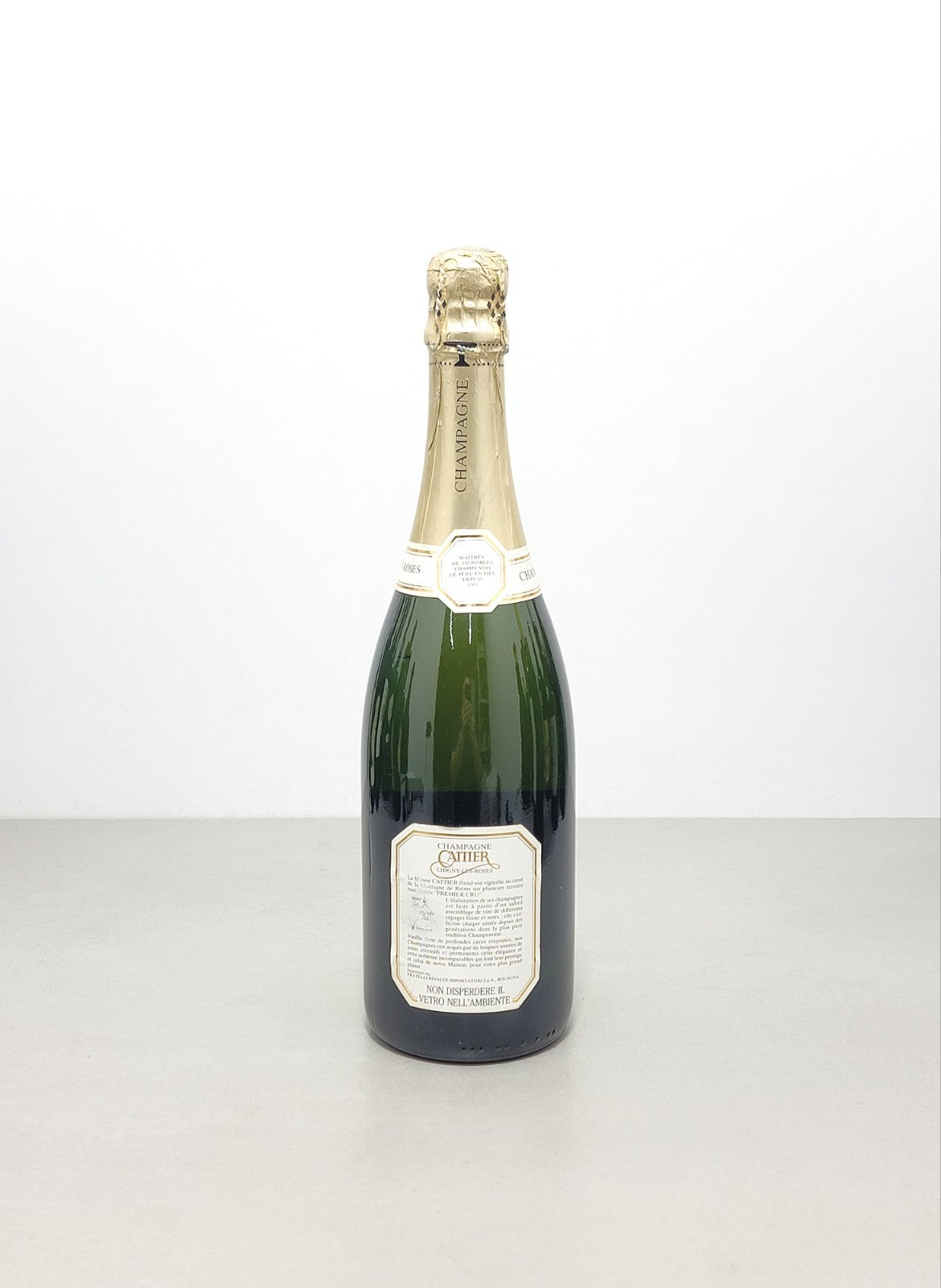 Champagne Cattier 1990s 1er Cru  Chigny Les Roses bott.. 75 cl  12%