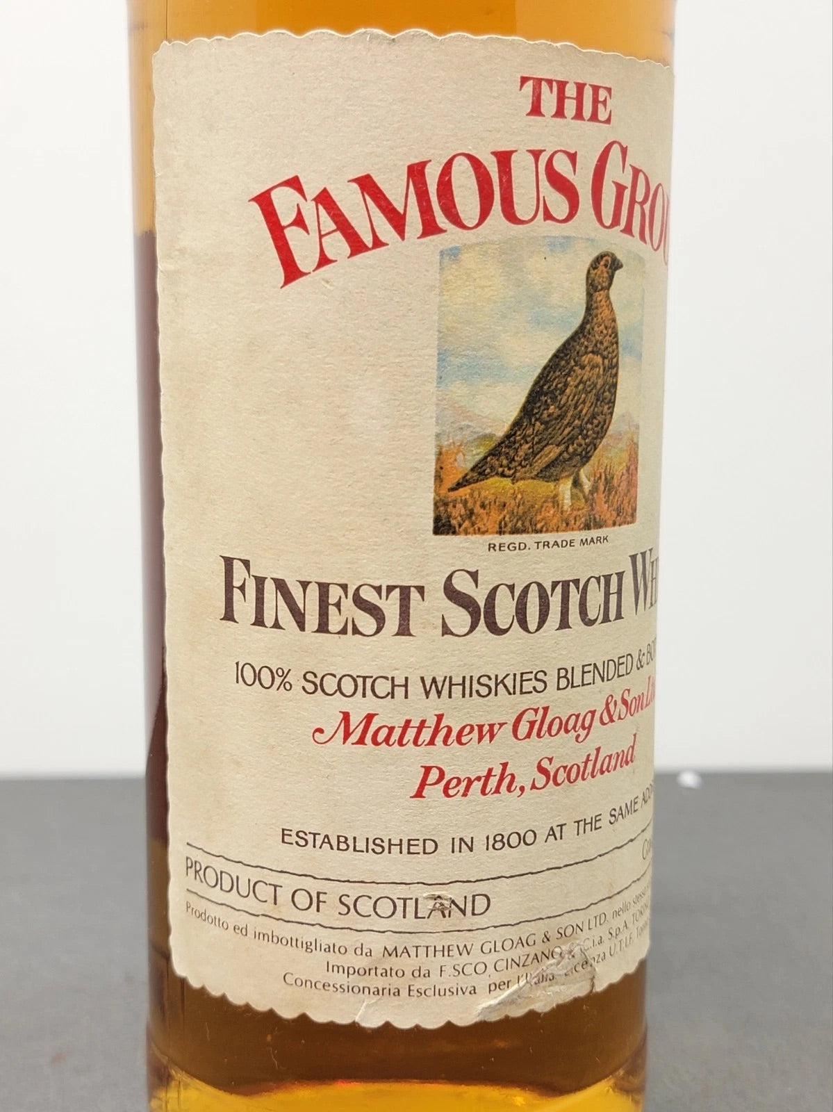 THE FAMOUSE GROUSE - Finest Scotch Whisky Matthew Gloag