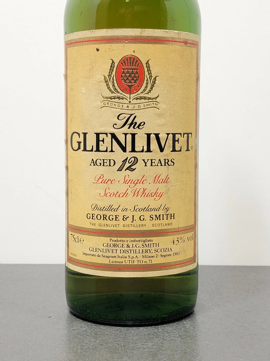 Whisky The Glenlivet 12 years anni 80 bott. 70 cl
