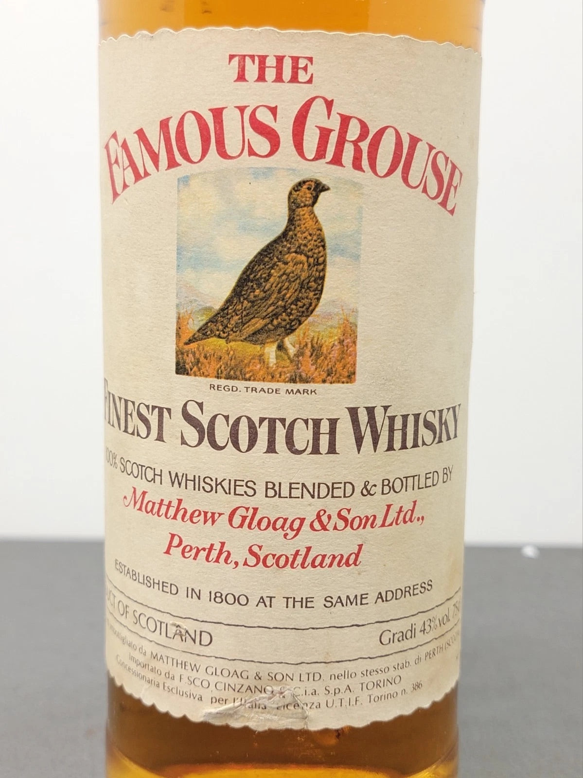 THE FAMOUSE GROUSE - Finest Scotch Whisky Matthew Gloag