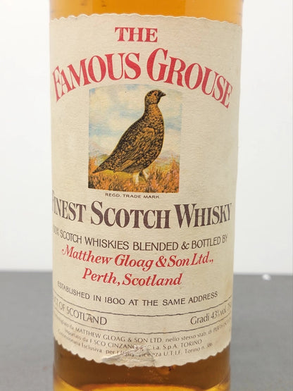 THE FAMOUSE GROUSE - Finest Scotch Whisky Matthew Gloag