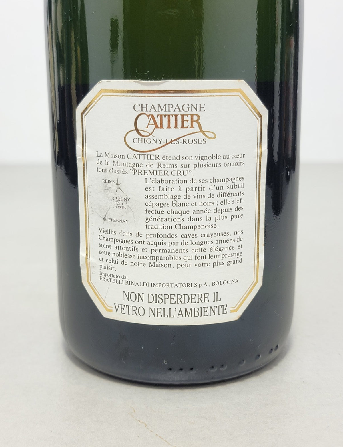 Champagne Cattier 1990s 1er Cru  Chigny Les Roses bott.. 75 cl  12%