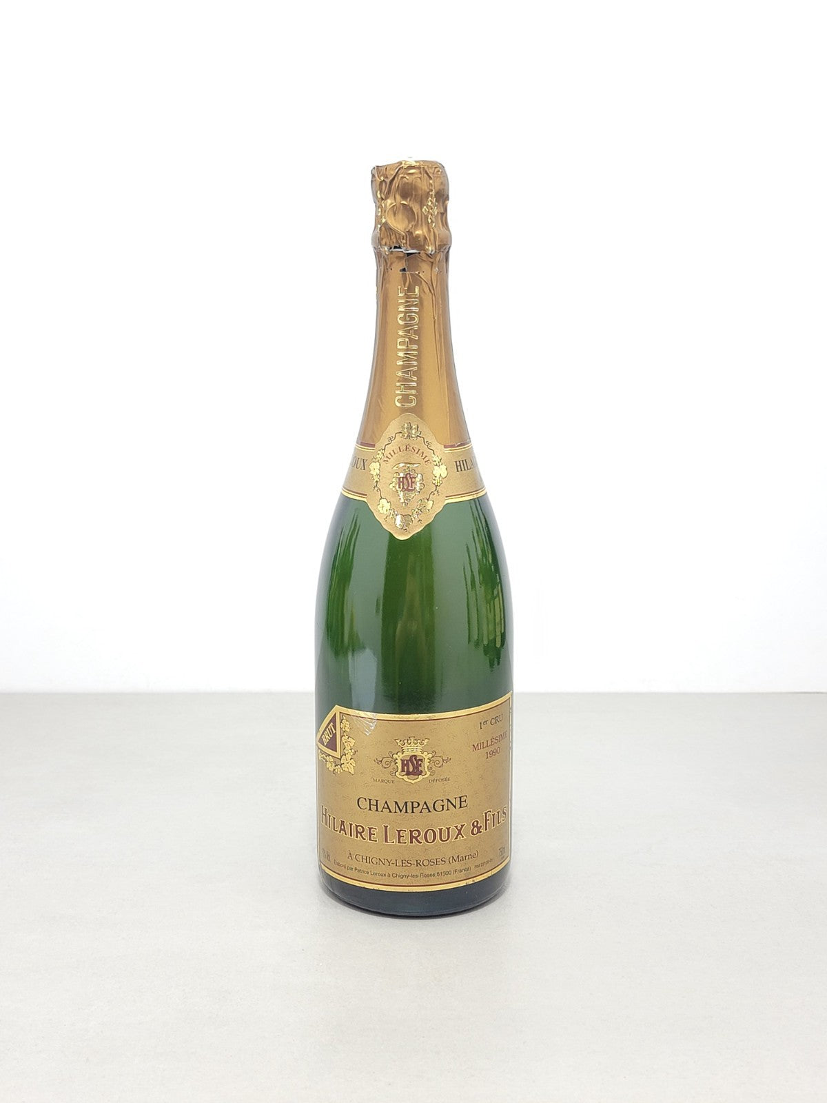 Champagne Hilaire Leroux 1990 1er Cru Millésime Brut - 75 cl