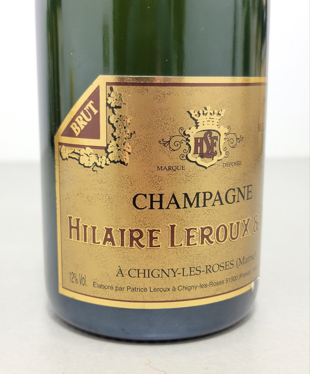 Champagne Hilaire Leroux 1996 1er Cru Millésime Brut - 75 cl