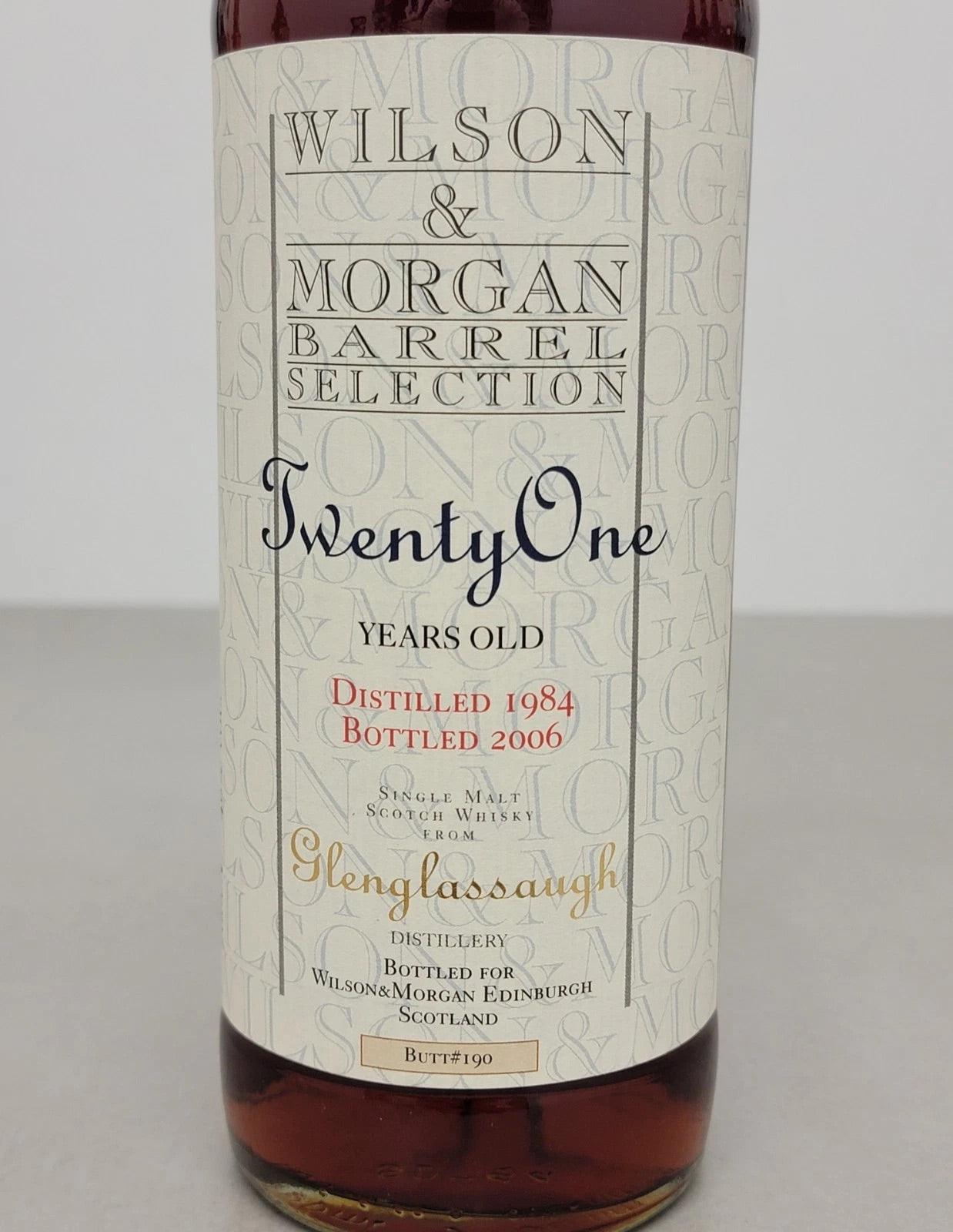 Whisky Glenglassaugh 21 years 1984 Imbottigliato 2006 Wilson & Morgan 70 cl 46%