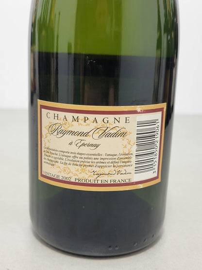 Champagne Raymond Vadim 2002 Premier Cru Millesimato bott.. 75 cl  12%