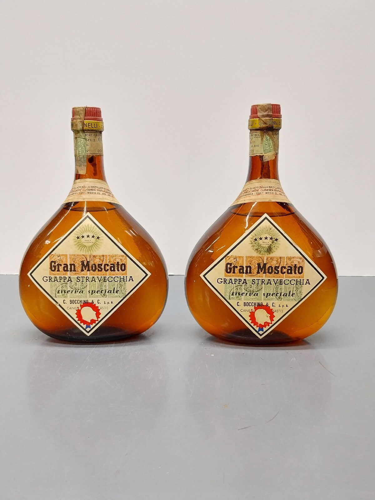 Grappa Bocchino Stravecchia Gran Moscato Riserva Speciale 1950s - 100 cl