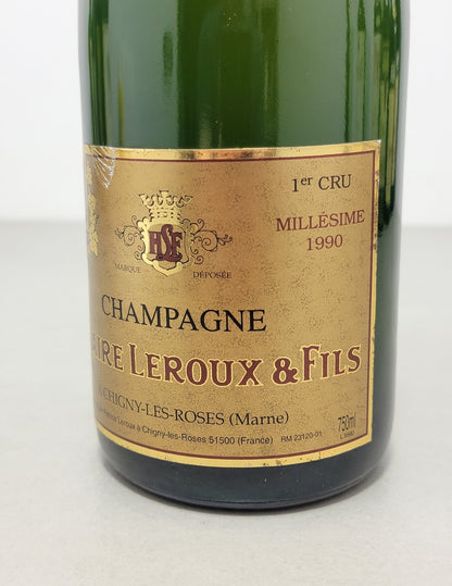 Champagne Hilaire Leroux 1990 1er Cru Millésime Brut - 75 cl