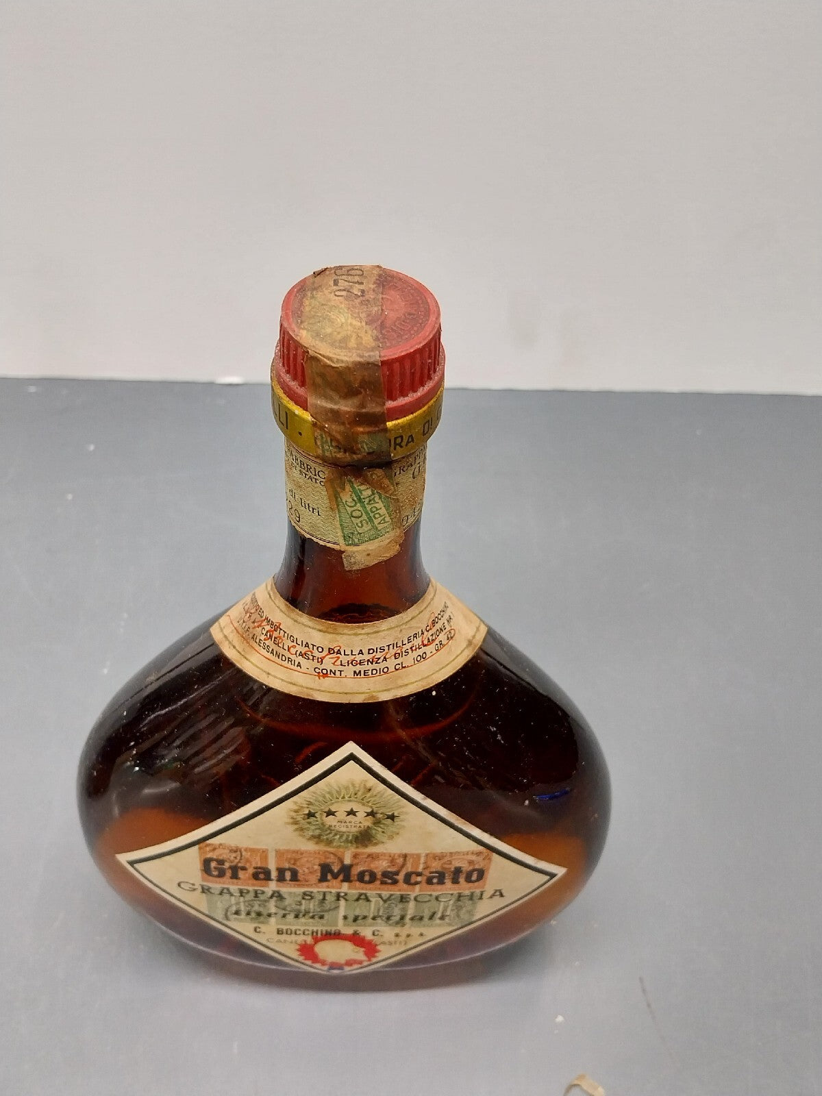 Grappa Bocchino Stravecchia Gran Moscato Riserva Speciale 1950s - 100 cl