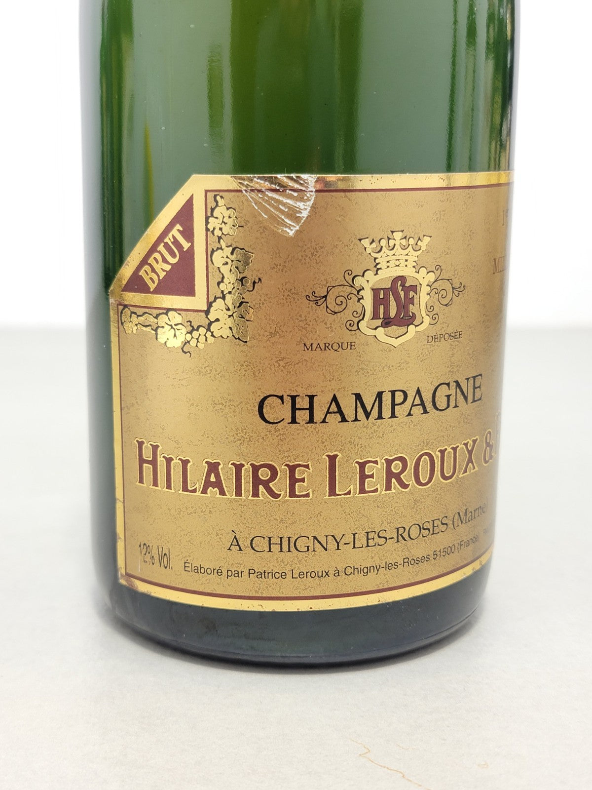 Champagne Hilaire Leroux 1990 1er Cru Millésime Brut - 75 cl