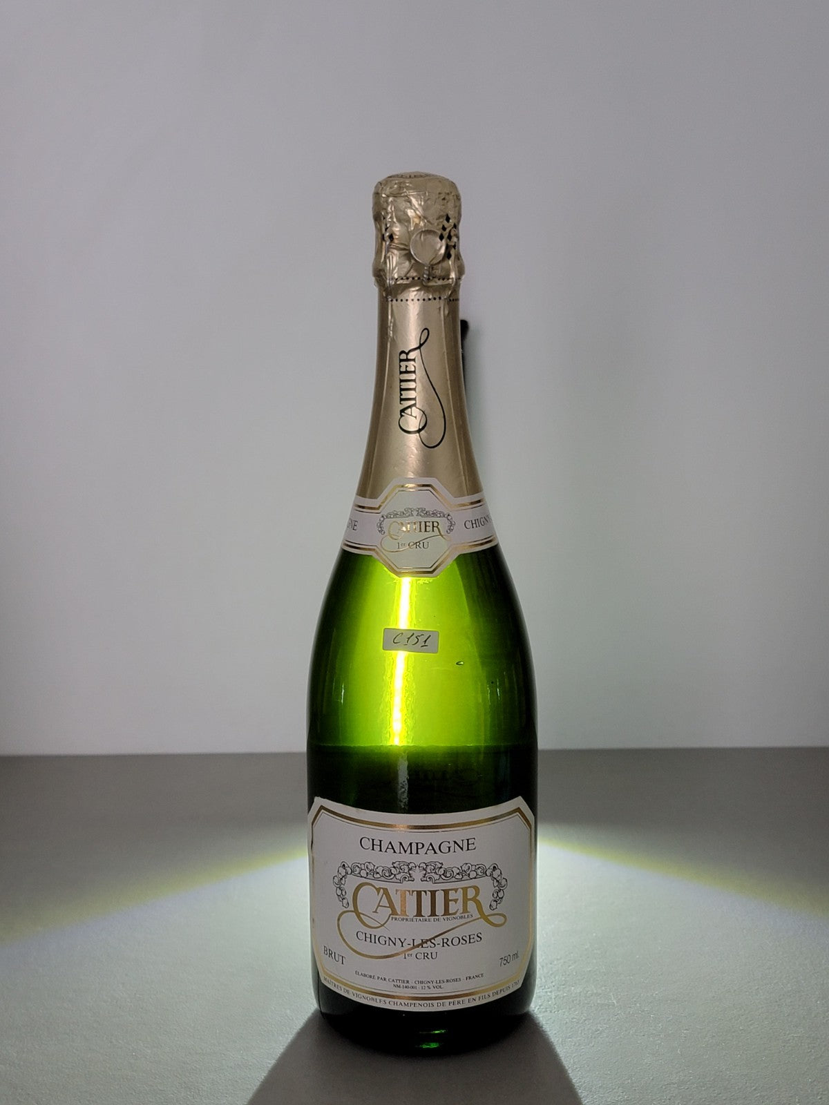 Champagne Cattier 1990s 1er Cru  Chigny Les Roses bott.. 75 cl  12%