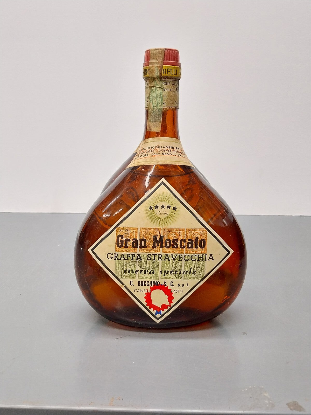 Grappa Bocchino Stravecchia Gran Moscato Riserva Speciale 1950s - 100 cl