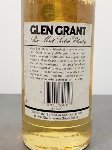 GLEN GRANT - 5 years Pure Malt Scotch